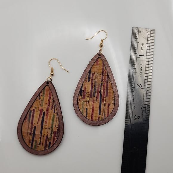 Boho Teardrop Earrings - Picture 2 of 3
